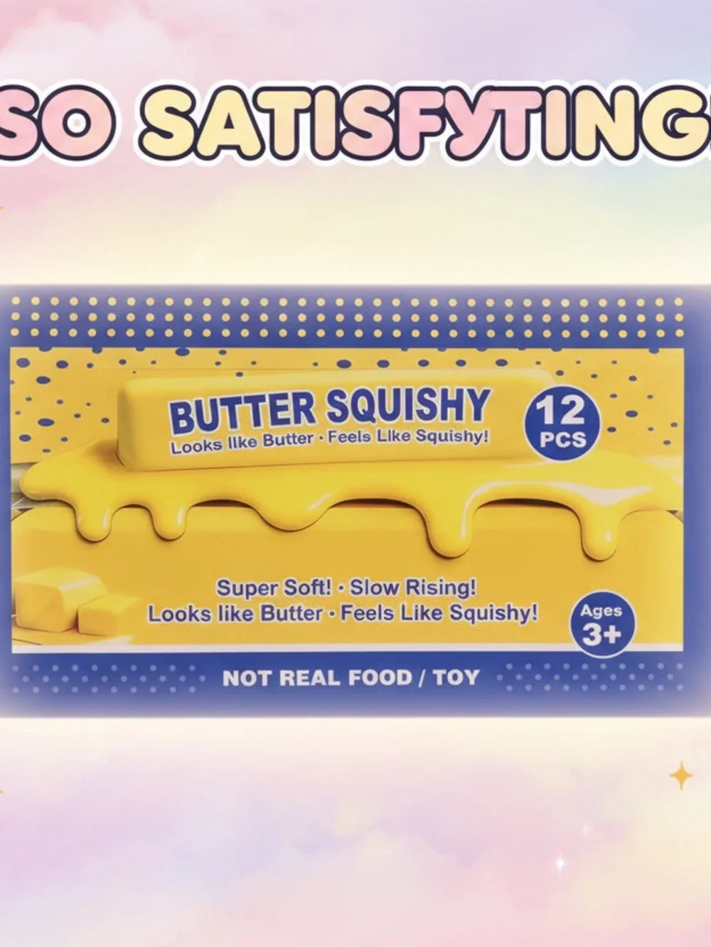 Kids Toy - Yellow Slow-Rising Sensory Pack 2pcs